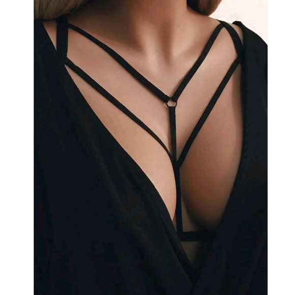 Other - 🖤Strappy Caged Bralette Harness- NWT